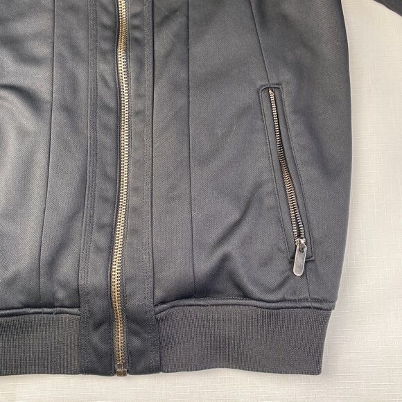 21 MEN Full Zip Sweatshirt BLACK JACKET! Tech Street Wear Sleek Jogger Sz M - Picture 6 of 16